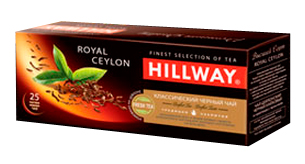 HILLWAY ROYAL CEYLON чёрный, в пакетиках, коробка